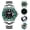 MY-H3-2QZ-blackgreen, variant on Watches for Men Dive 200m Waterproof Men's Analog Quartz Watch BGW9 Luminous, Date Magnifier, Stainless Steel Bracelet