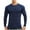 Navy, variant on Kaemgyyd Long Sleeve Shirt for Men Stretch Compression Athletic Shirts Breathable Slim Crew Neck Undershirts for Hiking Running Workout