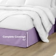 thumbnail image 4 of Bare Home Double Brushed Bed Skirt - Premium 1800 Collection - 15-inch Drop - Twin XL, Lavender, 4 of 9