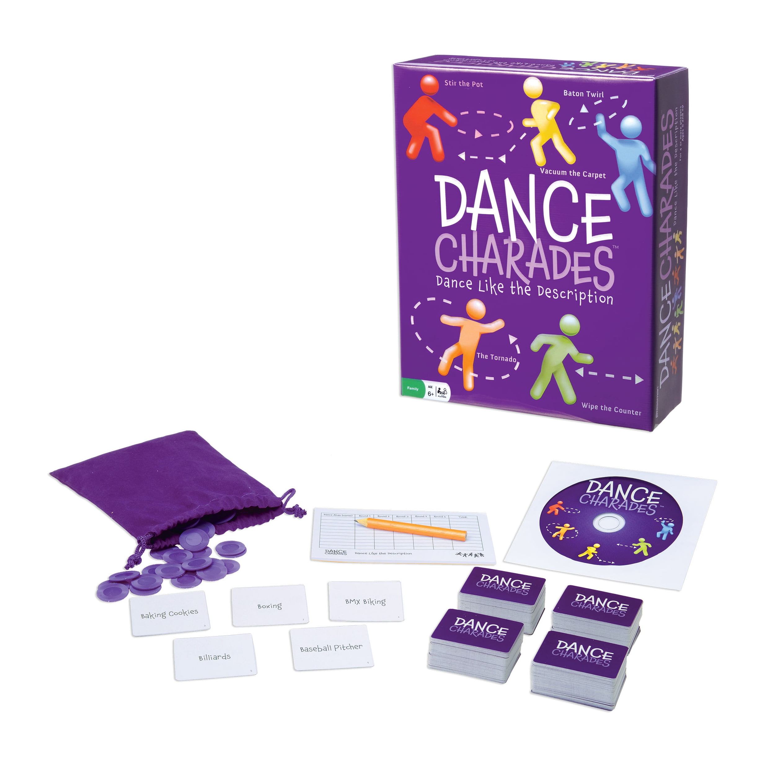 Pressman Dance Charades Game: Can Be Played with included Cd, alexa Skills or Google assistant