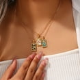 thumbnail image 2 of YIEMEEN Elegant Tarot Card Necklace With Zodiacs Signs In Gold Plated Stainless Steel, 2 of 20