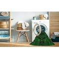 thumbnail image 2 of Ahgly Company Machine Washable Indoor Square Transitional Green Area Rugs, 3' Square, 2 of 7