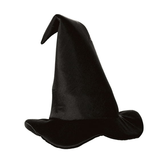 Beistle Party Decoration Satin - Soft Black Witch Hat - 12 Pack (1 Per Card)