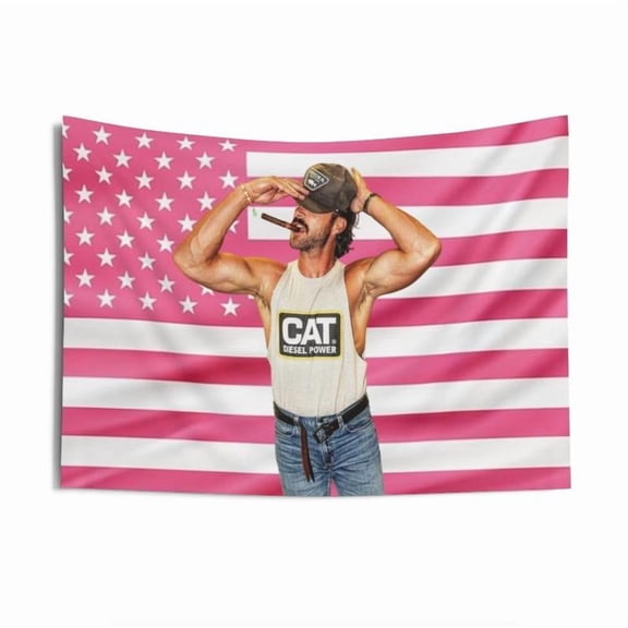 Riley Green Flag Tapestry