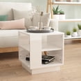 thumbnail image 1 of vidaXL Coffee Table High Gloss White 40x40x43 cm Engineered Wood, 1 of 4