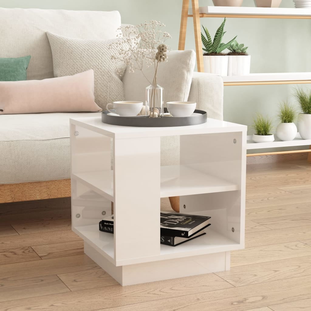 Vidaxl coffee table high gloss white discount