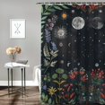 thumbnail image 2 of Orinice Moon Phases Bathroom Decor Set - Colorful Luxurious Graphic Print Polyester Fabric Shower Curtain Set with Hooks for Home Bathtubs Decoration 60x72, 2 of 7