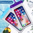 thumbnail image 2 of Naierhg 1 Set Waterproof Phone Bag Touchscreen Waterproof Anti-collision Transparent Cell Hone Waterproof Bag Green, 2 of 8