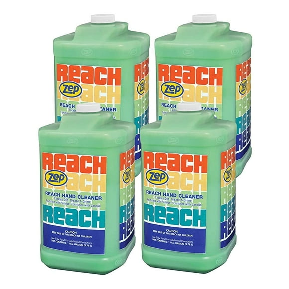 Zep Reach Industrial Strength Hand Cleaner - 1 Gal (Case of 4) - 92524 - Removes Stubborn Shop Soils