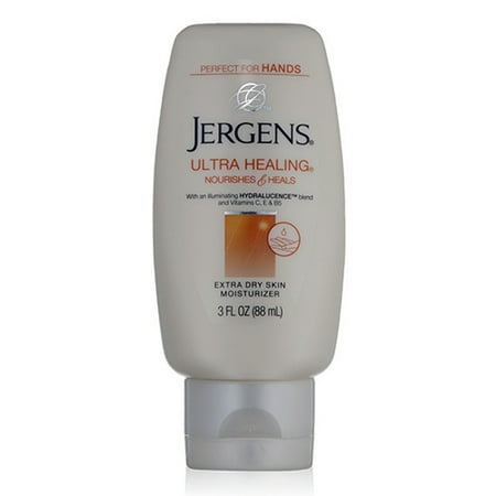 Jergens Ultra Healing Extra Dry Skin Moisturizer Lotion, 3 Oz , 2 (Best Moisturiser For Dry Hands)