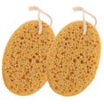 thumbnail image 1 of Shower Exfoliator Bath Sponge Body Scrubber Bathroom Use Orange Foam Exfoliating 2Pcs, 1 of 5