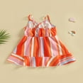 thumbnail image 4 of Robe d'Été Sans Manches à Rayures à Volants pour Filles, 4 of 7