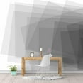 thumbnail image 3 of IDEA4WALL 4pcs Abstract Geometric Peel and Stick Wallpaper Removable Wall Murals Large Wall Stickers for Home Decoration, 66"x24", 3 of 5