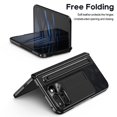 thumbnail image 6 of for Google Pixel Fold 2 / Pixel 9 Pro Fold Case with S Pen Holder & Black Slim Stylus, Phone Case with Hinge Protection Kickstand Screen Protector Retro Leather Protective Case,Black, 6 of 7