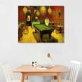 thumbnail image 2 of GOSMITH  The Night Cafe in the Place Lamartine in Arles Classic Canvas Prints Wall Art by Van Gogh Famous Abstract Reproduction Framed Artwork Picture for Kitchen Home Office Decoration, 2 of 4