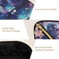 thumbnail image 5 of FORMRS Makeup Bag Travel Cosmetic Organizer for Women Fold Flat Zipper Pouch with Handle, Astronaut Pattern, 5 of 8