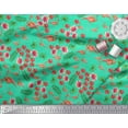 thumbnail image 3 of Soimoi Polyester Crepe Fabric Leaves,Floral & Flamingo Bird Decor Fabric Printed Yard 52 Inch Wide, 3 of 3