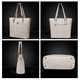 thumbnail image 3 of Set Xtellar 6 Bolsas Mujer Estampado Cartera Moda  Color Blanco, 3 of 3