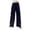 Navy, variant on Staron Women's Loose Wide Leg Pants High Waist Straight Casual Elastic Waist with Sashes Vacation Beach Travel Comfy Relaxed Pants, Navy M
