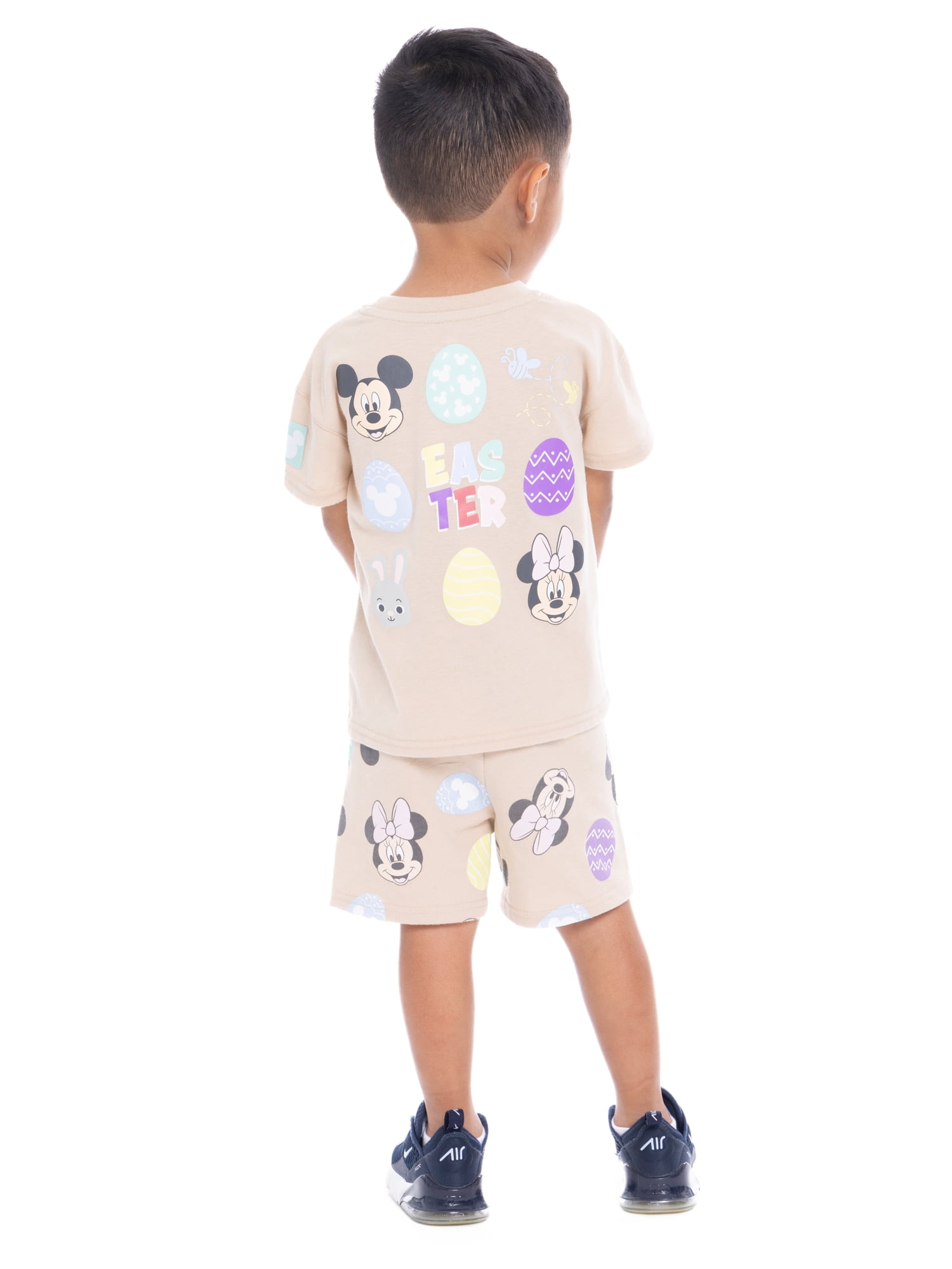 Mickey Mouse Toddler Easter Graphic Print Tee and Shorts Set, 2-Piece, Sizes 12 Months-5T