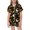 Orange, variant on Outfit Sets for Girls Halloween Elements All Over Print Short Sleeve Shirt Shorts 2 Piece Outfits Size 2-3Y