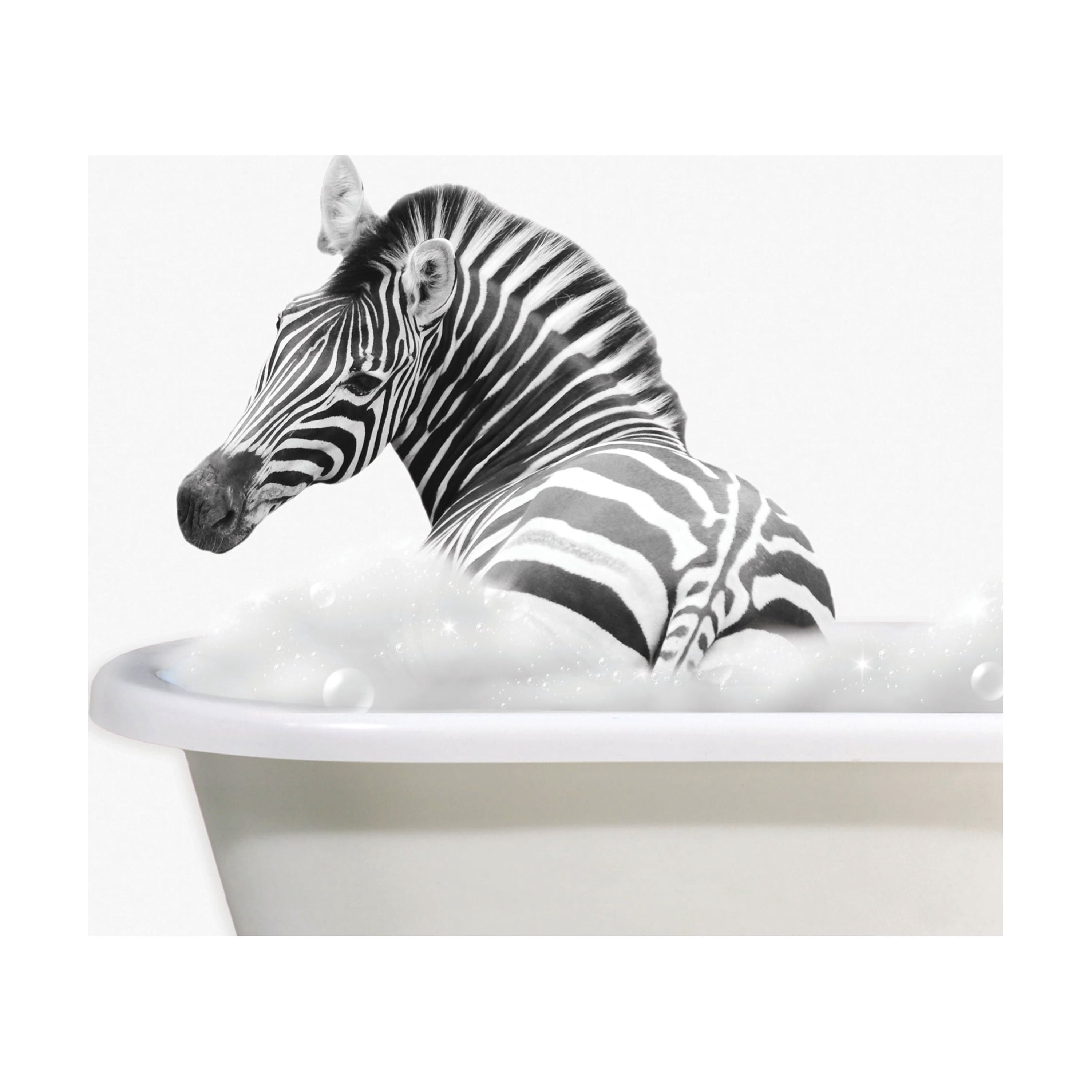 (2 pack) DesignOvation Baby Animal in Tub Unframed Art Print 8” x 10” Set of 3 by The Creative Bunch Studio