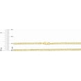 thumbnail image 4 of Floreo 10k Yellow Gold 2.5mm Hollow Cuban Curb Link Chain Necklace - 24 inch, 4 of 5