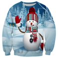 thumbnail image 4 of Suéter navideño feo unisex para hombre y mujer 2019 para vacaciones, suéter divertido de Papá Noel y gato, ropa de otoño e invierno para Navidad, 4 of 5