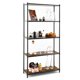 thumbnail image 1 of Costway Estantería de Almacenamiento Independiente de 5 Niveles, Estantería Alta de 154 CM con Dispositivo Antivuelco y Pies Ajustables, Estantería Moderna para Dormitorio, Sala de Estar, Blanco/Negro, 1 of 4