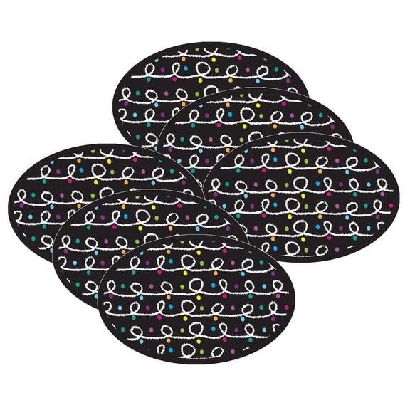 Ashley Productions Magnetic Whiteboard Eraser, Color Chalk Loops, Pack of 6
