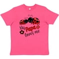 thumbnail image 3 of Inktastic My Papa Loves Me with Cute Ladybugs Youth T-Shirt, 3 of 5
