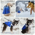 thumbnail image 6 of Pet Warm Jacket,Winter Waterproof Dog Coat with Zipper, Dog Vest Harness for Small Medium Dogs,Blue,L, 6 of 7