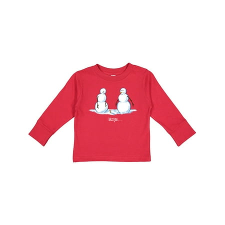 

Inktastic Bless You Sneezing Snowman Gift Toddler Boy or Toddler Girl Long Sleeve T-Shirt