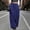 Blue, variant on Women Pants Trendy Mid Waist Wide Leg Palazzo Pants Casual Loose Fit Stretchy Trouser Classic Long Pants
