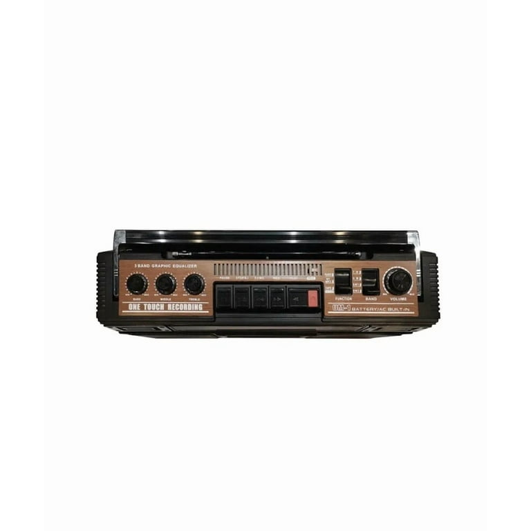 Supersonic SC-3201BT Bluetooth Cassette USB Boombox 4-Band Radio