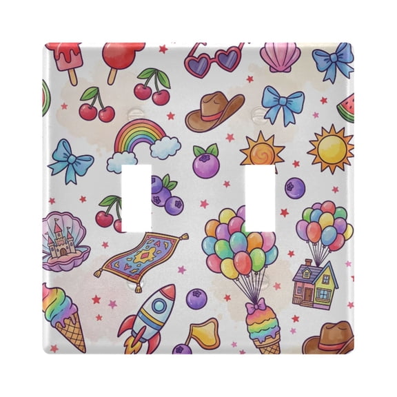 Light Switch Cover Magic Castle Plates Faceplate Decorative Switch Plate for Bedroom Home Decor
