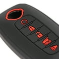 thumbnail image 6 of DON'T TOUCH MY KEY 2 Pcs Remote 5 Button Key Fob Cover Case for Nissan Pathfinder Rogue Juke Altima Cube, 6 of 7