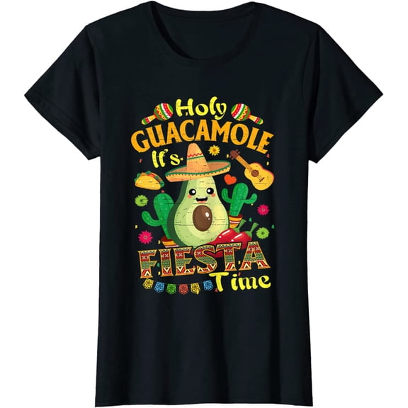 Cinco De Mayo Mexican Holy Guacamole Fiesta Time T-Shirt