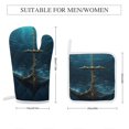 thumbnail image 2 of Anchor with Sailing Insulated Gloves And Pot Mats (four Piece Set), 2 of 6