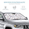 thumbnail image 3 of ZICANCN Car Sun Shades Front Windshield, Cute Texture Butterfly Automotive Front Window Sun Shield Visor, Medium Size, 3 of 8