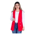 thumbnail image 1 of Chaleco Bléiser Mujer Frente Abierto Vestir Elegante Casual, 1 of 5