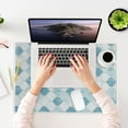 thumbnail image 2 of Sussexhome Large Mouse Pad for Desk - Cotton Mousepad for Desktop, Table, Office Desk Pad - Thin, Light, Portable Laptop Mat for Computer Mice - Machine Washable, Non-Slip, Foldable - 18" x 24", 2 of 8