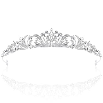 Miss Universe Silver Crystal Crown Tiara for Women Girls  display picture 2