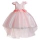 thumbnail image 1 of Vestido de novia de color sólido con flores tridimensionales para niñas europeas y americanas, vestido de princesa, vestido de actuación de anfitriona esponjoso para niñas de flores, 1 of 6