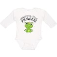 thumbnail image 3 of Inktastic Grandpa's Little Princess Cute Frog Girls Long Sleeve Baby Bodysuit, 3 of 5