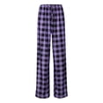thumbnail image 3 of IDALL Pajama Pants Pants for Women Plaid Drawstring Casual Home Pants Womens Pajama Pants Womens Pants Purple XL, 3 of 3