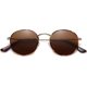 thumbnail image 1 of Small Round Polarized Sunglasses for Women Men Classic Retro Metal Frame Sun Glasses UV Protection, 1 of 4