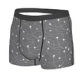 thumbnail image 2 of Wukai Airplane Routes Around The World Print Men’s Underwear Breathable Boxer Briefs,&nbsp;Moisture Wicking & Breathable-Medium, 2 of 7