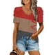 thumbnail image 1 of Fiudx Camisas de Mujer Mujer Moda Casual Manga Corta Suelta Camiseta Blusa Tops, 1 of 5