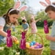 thumbnail image 4 of Simulated Moss Easter Bunny Bow Floral Foam Arranger for Vase Centerpieces 1-Pack, 4 of 6